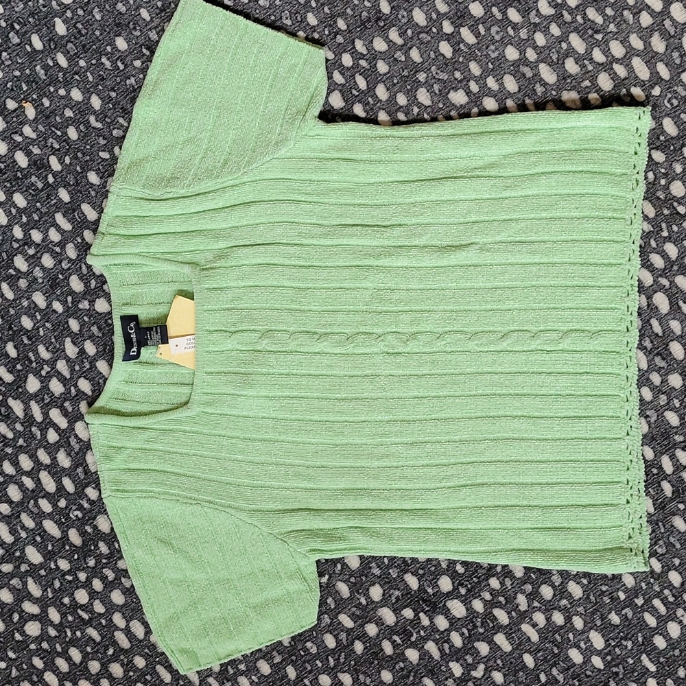 SALE!! NWT Chenille Denim & Co Sweater Sz L